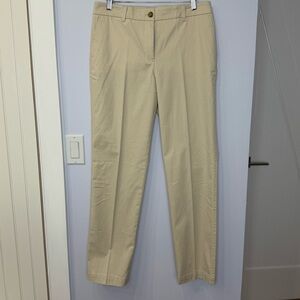 Talbots Women’s Beige Straight leg chino, cotton, size 6, like new!